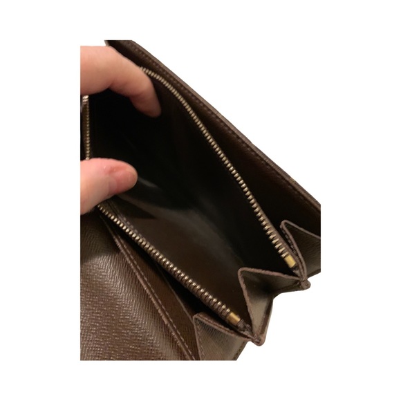 Chocolate Brown Denim LV Wallet - Picture 7 of 7